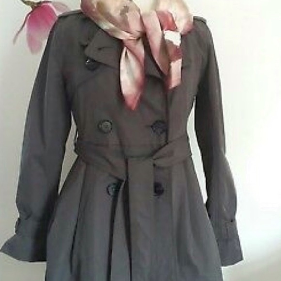 GAP Jackets & Blazers - NWT The Gap Dark Graphite Trench Coat